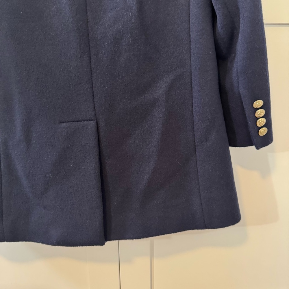 Vintage Wool Womens Navy Peabody House Peacoat Gold Button Size 3/4 - Picture 4 of 15